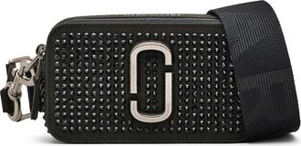 Marc Jacobs The Crystal Canvas Snapshot Bag in Black Crystal at Nordstrom