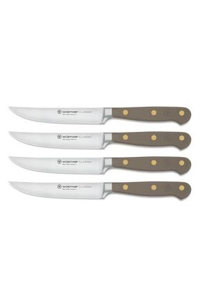 W&uuml;sthof Classic 4-Piece Steak Knife Set in Grey at Nordstrom