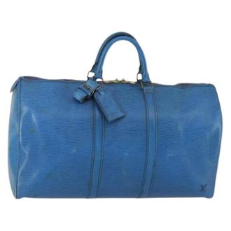 Louis Vuitton Pre-owned Weekend Bags, female, Blue, Size: ONE SIZE Pre-owned Vintage Boston Bag