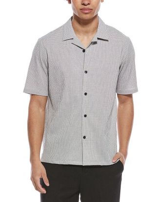 Theory Daze Micro Seersucker Shirt