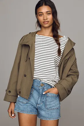Maeve Colette Denim High-Rise Shorts