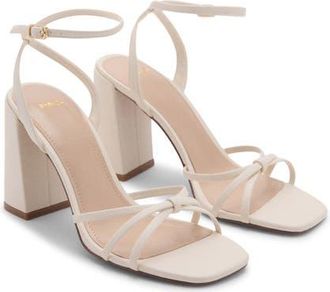 Mango Ankle Strap Sandal in Light Beige at Nordstrom, Size 10Us