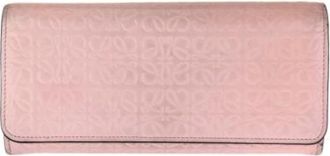 Loewe Pre-owned Wallets, female, Pink, Size: ONE SIZE Pre-owned Long wallet (bi-fold)
