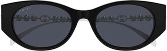 Gucci Sunglasses Gg1970 Sa 002 Silver Black/Grey Women