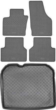 OEM Juego De Alfombrillas De Goma Para Coche Y Maletero Para Audi Q3 Y F3 Suv (2011-2018)