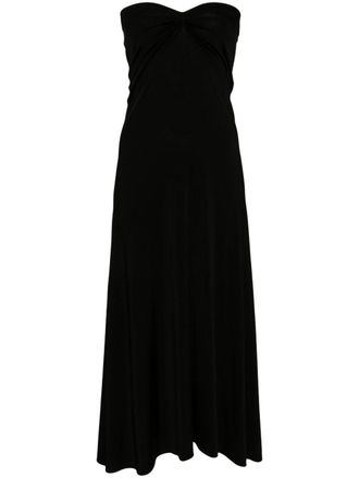 DAVID KOMA strapless maxi dress - Black