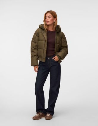 Vero Moda piumino in grape leaf-Verde