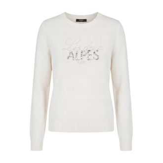 Liu Jo Maglia Chiusa - Dames - Ronde hals truien - Wit - S - Truien & Vesten
