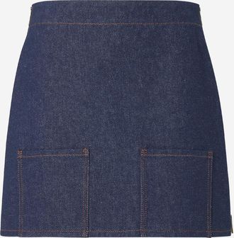 Fendi Womens Skirt Dark Denim Cotton