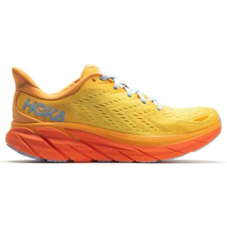 Hoka One One Hoka Clifton 8 Textile Mens Low Top Trainers - Radiant Yellow Maize - Size:UK 10.5