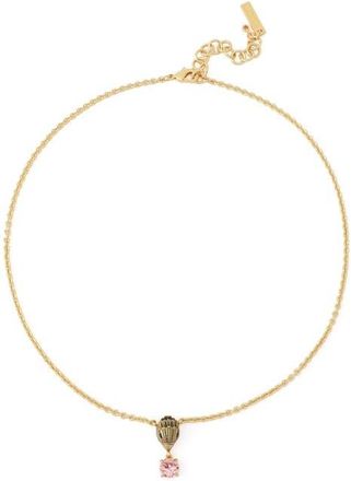 Kurt Geiger Eagle Gemstone Short Pendant Necklace in Pink at Nordstrom