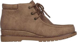 Skechers Womens BOBS By Skechers Chill Wedge Elevated Bliss Brown Ankle Bootie UWU984