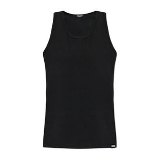 Dsquared2 Sleeveless Tops, male, Black, Size: 2XL Sleeveless Lingerie Top