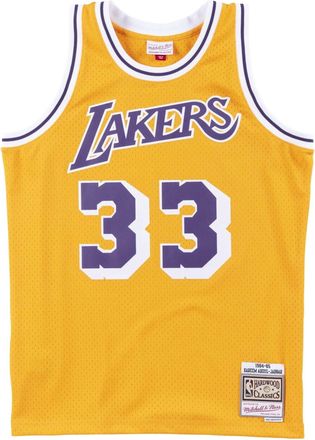 Mitchell & Ness x NBA Los Angeles Lakers 1984-85 Swingman Jersey Kareem Abdul-Jabbar 33 SMJYAC18110-LALLTGD84KAB