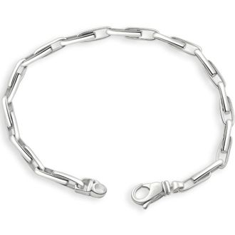 Pompeii3 Mens 14k Gold (15gram) or Platinum (26gram) 4mm Link Bracelet 8.5