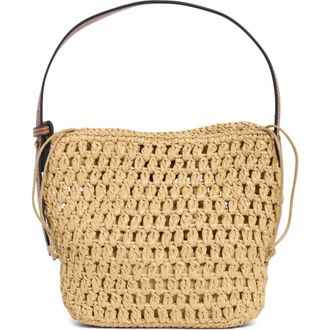 Urban Expression Straw Bucket Bag in Natural Tan at Nordstrom Rack