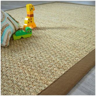 OEM Alfombra De Junco Marino - Varana Panam&aacute; - Algod&oacute;n Marr&oacute;n - 80 X 150 Cm