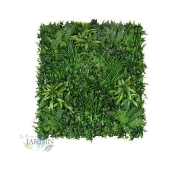 No Brand No Brand - Jardin Vertical Salvaje 100x100 cm Planta Artificial Decoraci&oacute;n Pared Interior Exterior Jardines Verticales