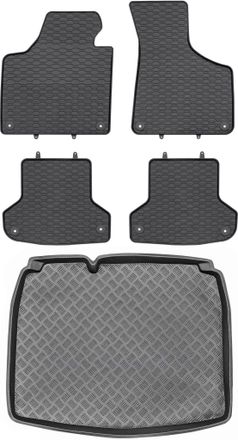 OEM Juego De Alfombrillas De Goma Para Audi A3 8p Hatchback (2003-2012) + Alfombrilla Para El Maletero