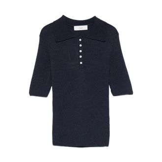 Dunst Polo Shirts, female, Blue, Size: M Dunst T-shirts and Polos