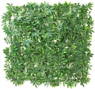 PRIMROSE Green Acer Artificial Patio Outdoor Hedge 16 Panels 50cm x 50cm in None | Size: 50 cm x 50 cm