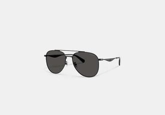 Coach C Hardware Metal Pilot Sunglasses