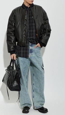 VETEMENTS Checked Shirt, Mens, Black