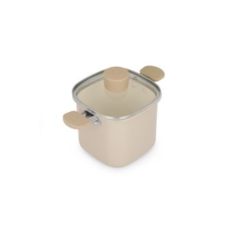 KASANOVA Casseruola alta 13x13 cm Mini Fantasy con coperchio beige