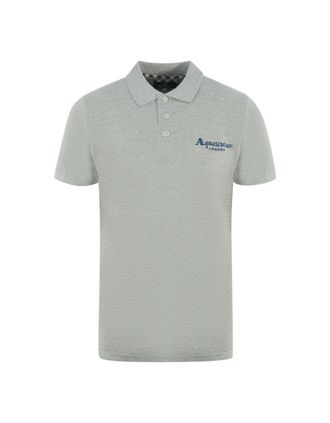 Aquascutum Mens Aquascutum London 1851 Grey Polo Shirt - Size: 38