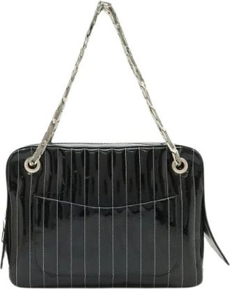 Chanel Pre-owned New Mademoiselle Leren Schoudertas - Dames - Vintage Schoudertas - Zwart - ONE Size - Leer - Vintage