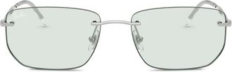Ray-Ban rimless rectangle-frame sunglasses - unisex - Metal - 56 - Silver
