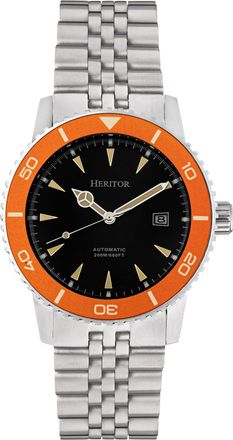 Heritor Hurst Stainless Steel Diver Watch