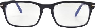 Tom Ford Blue Light Block Rectangular Mens Eyeglasses FT5938-B 001 54