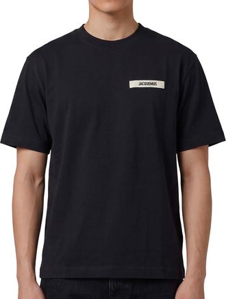 Jacquemus Black Relaxed Logo T-Shirt