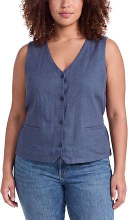 Eileen Fisher Eileen Fisher V-Neck Linen Vest