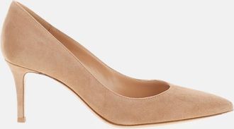 Gianvito Rossi Brown Slip On Heels