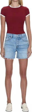 Pistola Denim Andie High Rise Vintage Cut Off Short In Notion
