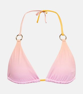 Louisa Ballou Top bikini con stampa