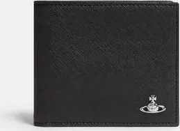 Vivienne Westwood Man. Billfold Wallet Faux Leather Black One Size Men