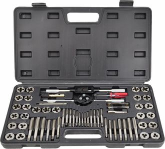 OEM Awtools Juego De Roscado 60 Piezas Acero Aleado Templado