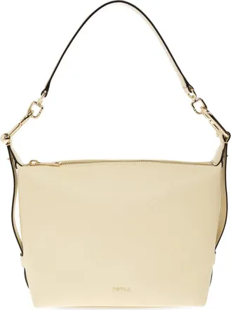 Furla Tassen, Dames, Geel, ONE Size, Leer, Tonie Mini Bag