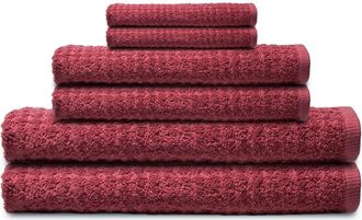 Espalma Textured 6pc Combed Bath Towel Set