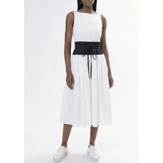 Area Stars Two Tone Dress in White Black at Nordstrom, Size X-Large