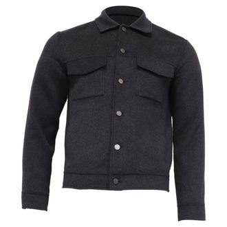 Theory Trucker Jacket in Grey Wool