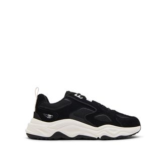Steve Madden Mens Leather Serpent H 015 Sneakers - Black - Size UK 12