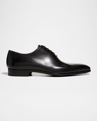 Magnanni Men & apos;s Cruz Square-Toe Leather Oxfords