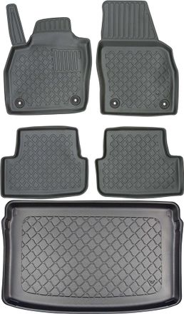 OEM Volkswagen Polo Vi Hatchback De Octubre De 2017. Set: Alfombrillas Para Coche + Alfombrilla Para Maletero