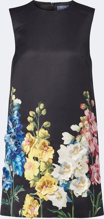 LEO LIN Yvonne floral-appliqu&eacute; minidress