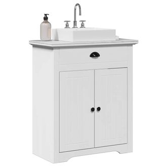 Berkfield Home Bathroom Sink Cabinet BODO White 70x35x80 cm | Size: 70 x 35 x 80 cm