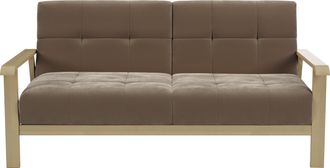 Sit&more 2,5-Sitzer »Billund« Armlehnen aus Buchenholz in natur, verschiedene Bezüge und Farben